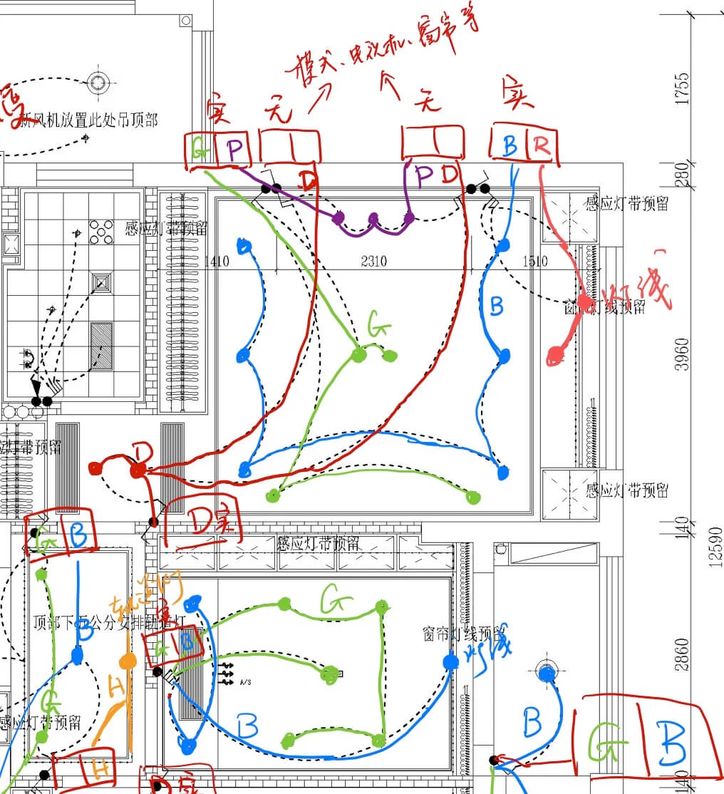灯路图（局部）